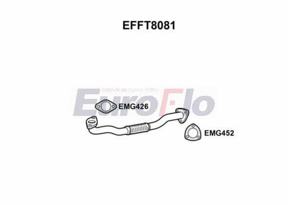 Труба выхлопного газа EUROFLO EFFT8081