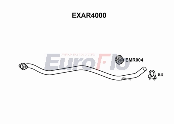 Труба выхлопного газа EUROFLO EXAR4000