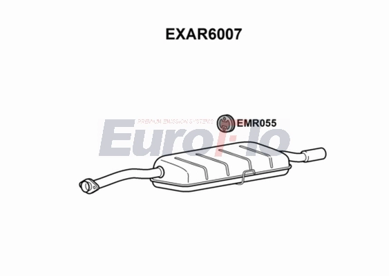 Глушитель выхлопных газов конечный EUROFLO EXAR6007