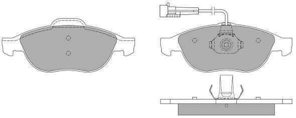 Комплект тормозных колодок дисковый тормоз FREMAX FBP-1071
