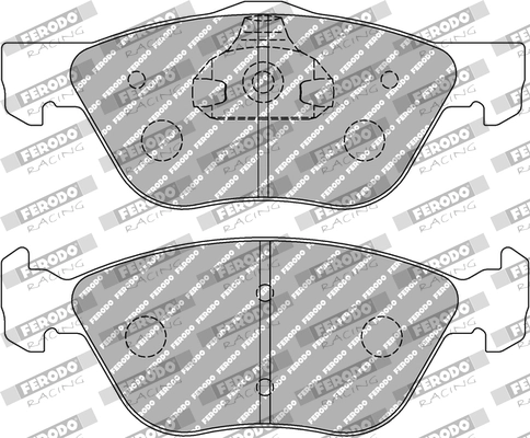 Комплект тормозных колодок дисковый тормоз ds3000 FERODO RACING FCP1052R