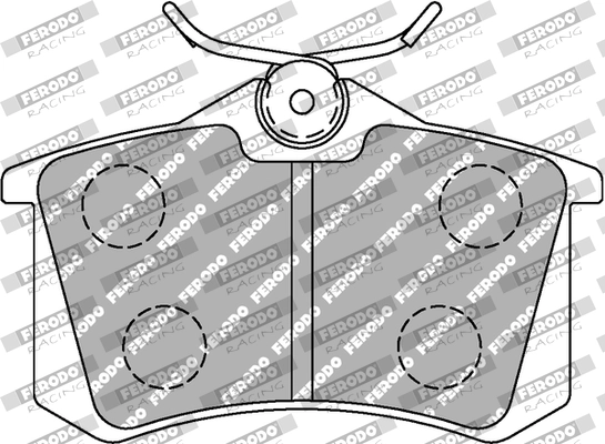 Комплект тормозных колодок дисковый тормоз ds1.11 FERODO RACING FCP1491W