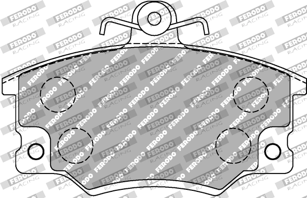 Комплект тормозных колодок дисковый тормоз fer4003 FERODO RACING FCP370C