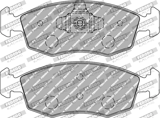 Комплект тормозных колодок дисковый тормоз ds2500 FERODO RACING FCP4353H
