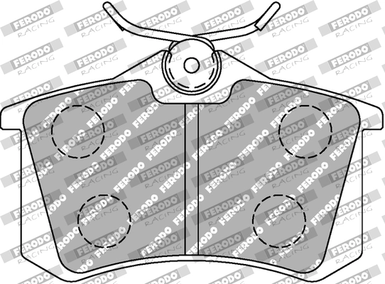 Комплект тормозных колодок дисковый тормоз ds1.11 FERODO RACING FCP541W
