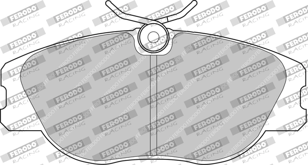 Комплект тормозных колодок дисковый тормоз ds3000 FERODO RACING FCP565R