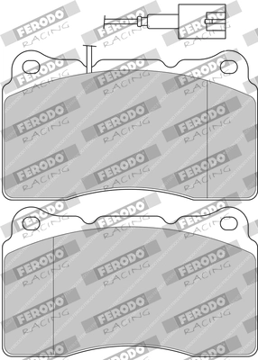 Комплект тормозных колодок дисковый тормоз ds performance FERODO RACING FDS1334