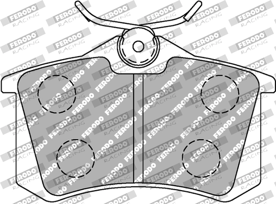 Комплект тормозных колодок дисковый тормоз ds performance FERODO RACING FDS541