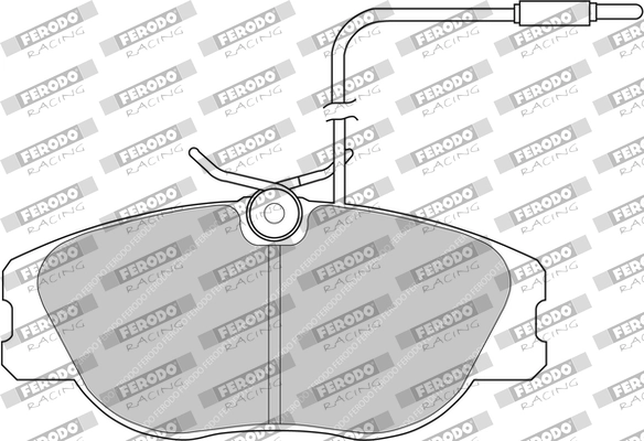 Комплект тормозных колодок дисковый тормоз ds performance FERODO RACING FDS565