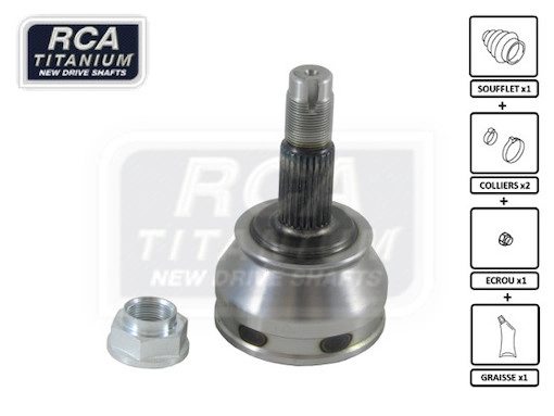 Шарнирный комплект приводной вал new cv joint RCA FRANCE FI06