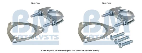 Монтажный комплект катализатор BM CATALYSTS FK80176