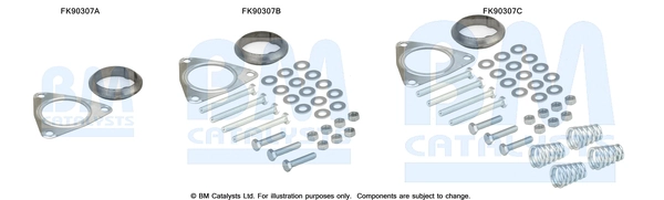 Монтажный комплект катализатор BM CATALYSTS FK90307
