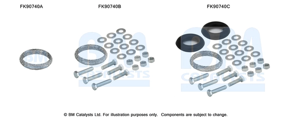 Монтажный комплект катализатор BM CATALYSTS FK90740