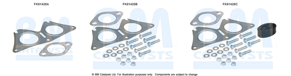 Монтажный комплект катализатор BM CATALYSTS FK91426