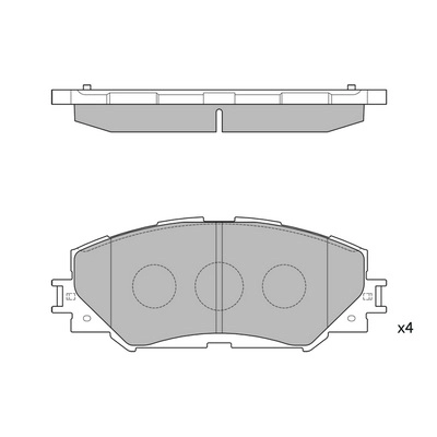 Комплект тормозных колодок дисковый тормоз HAGEN GP2093