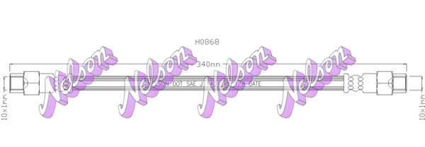 Тормозной шланг KAWE H0868