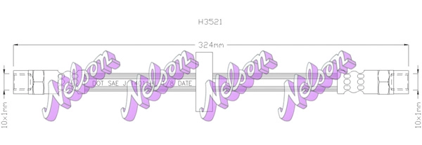 Тормозной шланг KAWE H3521