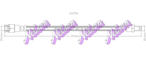 Тормозной шланг KAWE H3754
