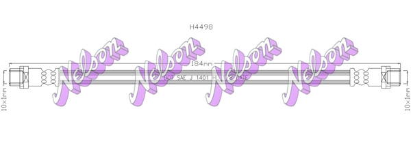 Тормозной шланг KAWE H4498