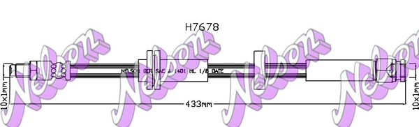 Тормозной шланг KAWE H7678