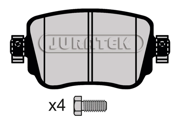 Комплект тормозных колодок дисковый тормоз JURATEK JCP4485