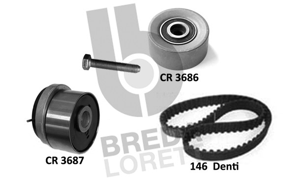 Комплект ремня грм BREDA LORETT KCD0782