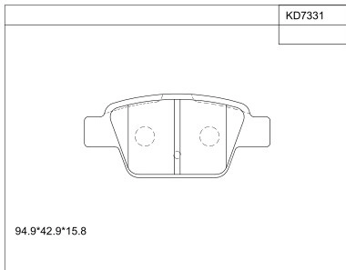 Комплект тормозных колодок дисковый тормоз ASIMCO KD7331