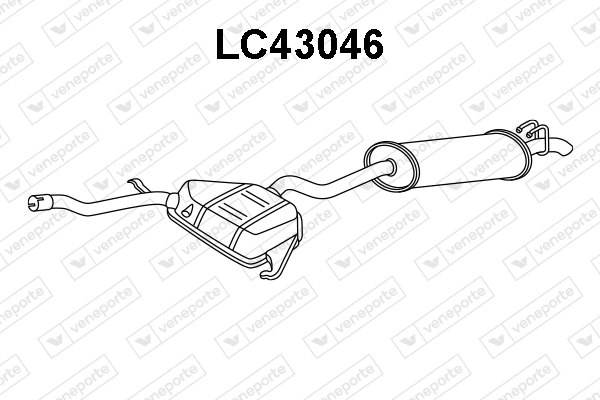 Глушитель выхлопных газов конечный VENEPORTE LC43046