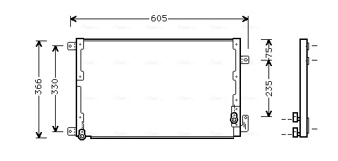 Конденсатор кондиционер AVA QUALITY COOLING LC5071
