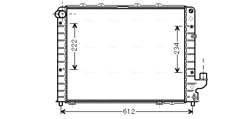 Радиатор охлаждение двигателя AVA QUALITY COOLING LCA2059