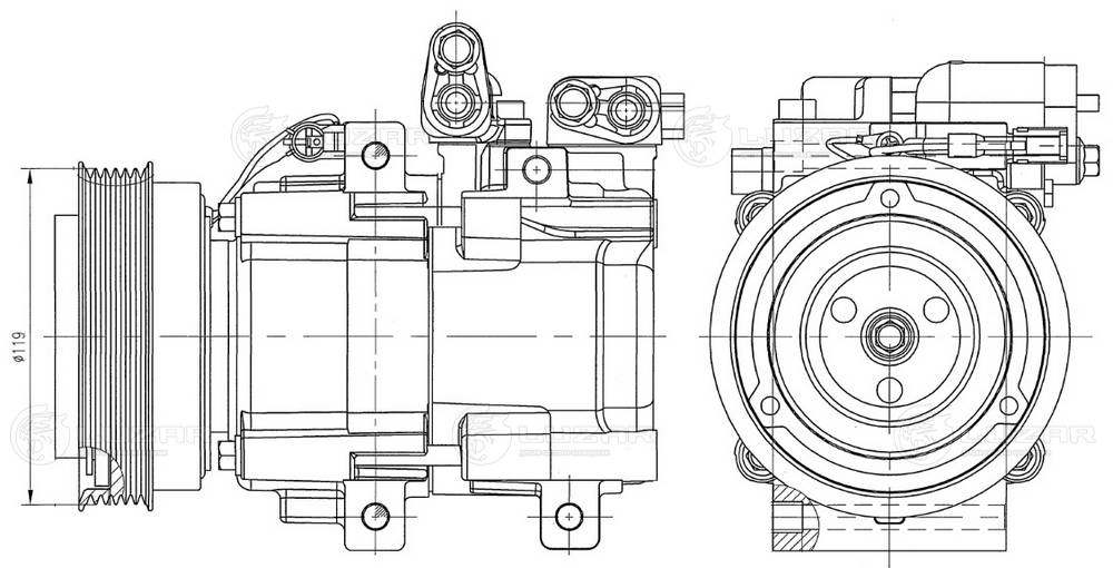 Компрессор кондиционер LUZAR LCAC 0828
