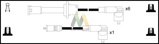 Комплект проводов зажигания MOTAQUIP LDRL1006