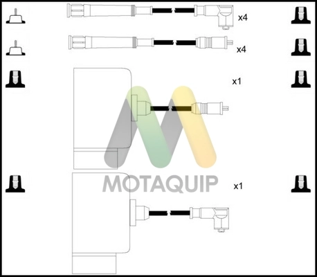Комплект проводов зажигания MOTAQUIP LDRL1007
