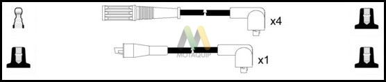 Комплект проводов зажигания MOTAQUIP LDRL1053