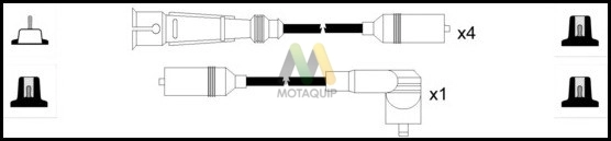 Комплект проводов зажигания MOTAQUIP LDRL1284