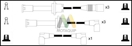 Комплект проводов зажигания MOTAQUIP LDRL1681