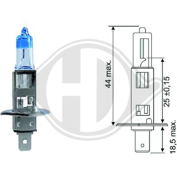 Лампа накаливания фара дальнего света more light +90 DIEDERICHS LID10062