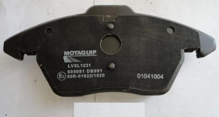 Комплект тормозных колодок дисковый тормоз MOTAQUIP LVXL1231