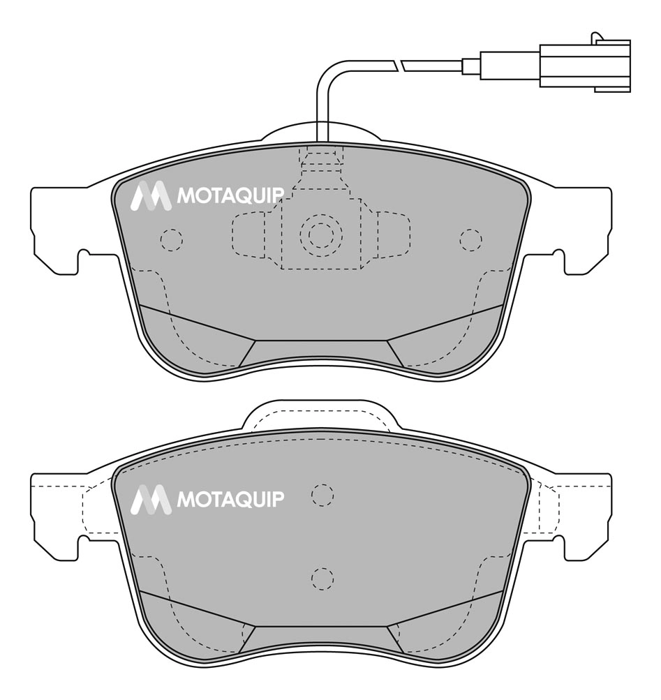 Комплект тормозных колодок дисковый тормоз MOTAQUIP LVXL1693
