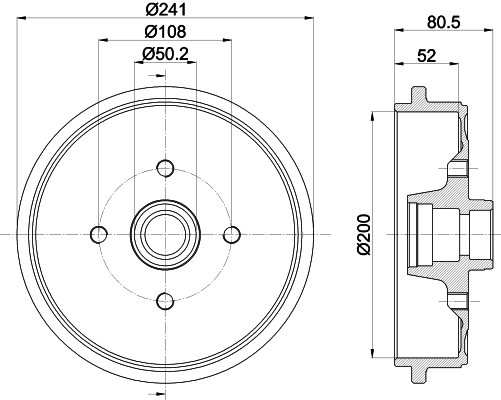 Тормозной барабан MINTEX MBD121