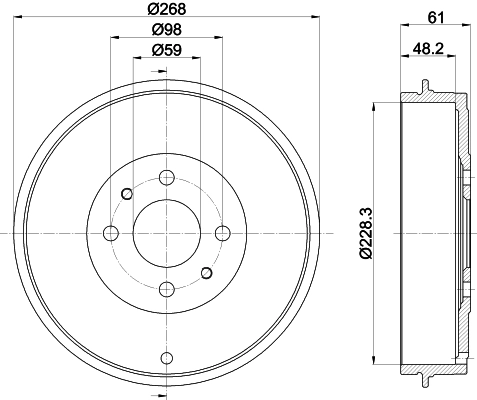 Тормозной барабан MINTEX MBD219