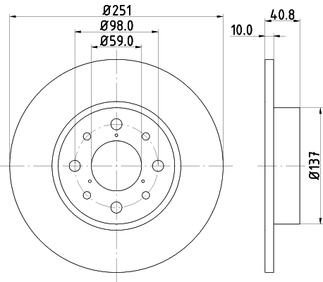 Тормозной диск MINTEX MDC2237