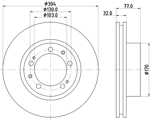 Тормозной диск MINTEX MDC2352L