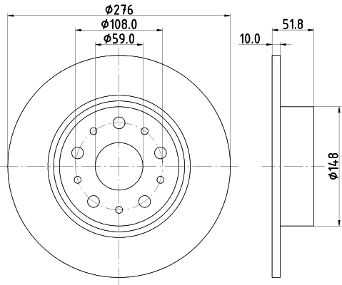 Тормозной диск MINTEX MDC850