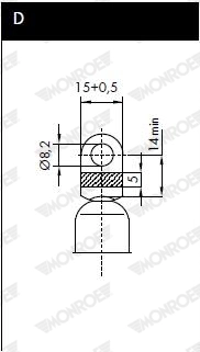 Газовая пружина капот monroe maxlift MONROE ML5593