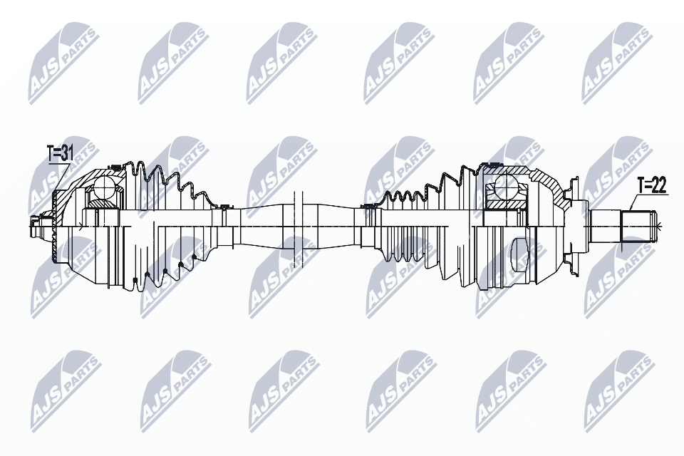 Приводной вал NTY NPW-BM-184