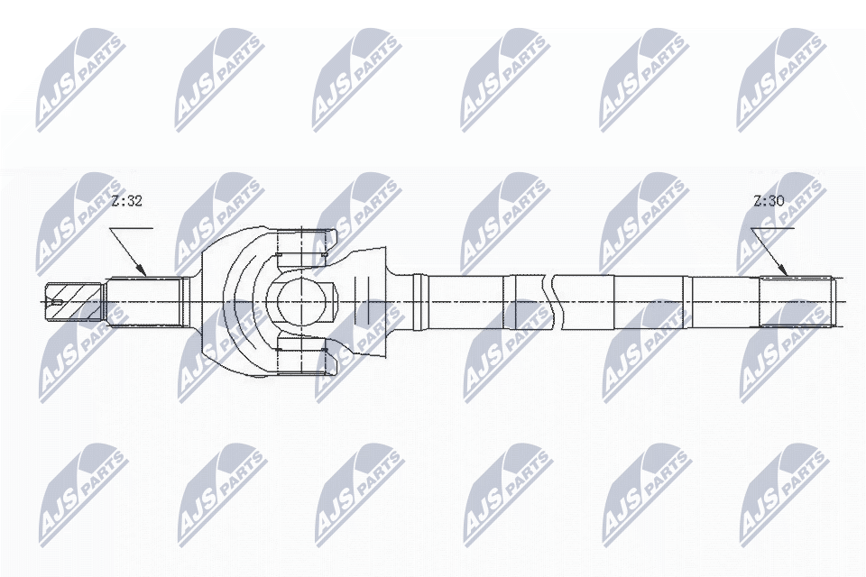 Приводной вал NTY NPW-CH-124