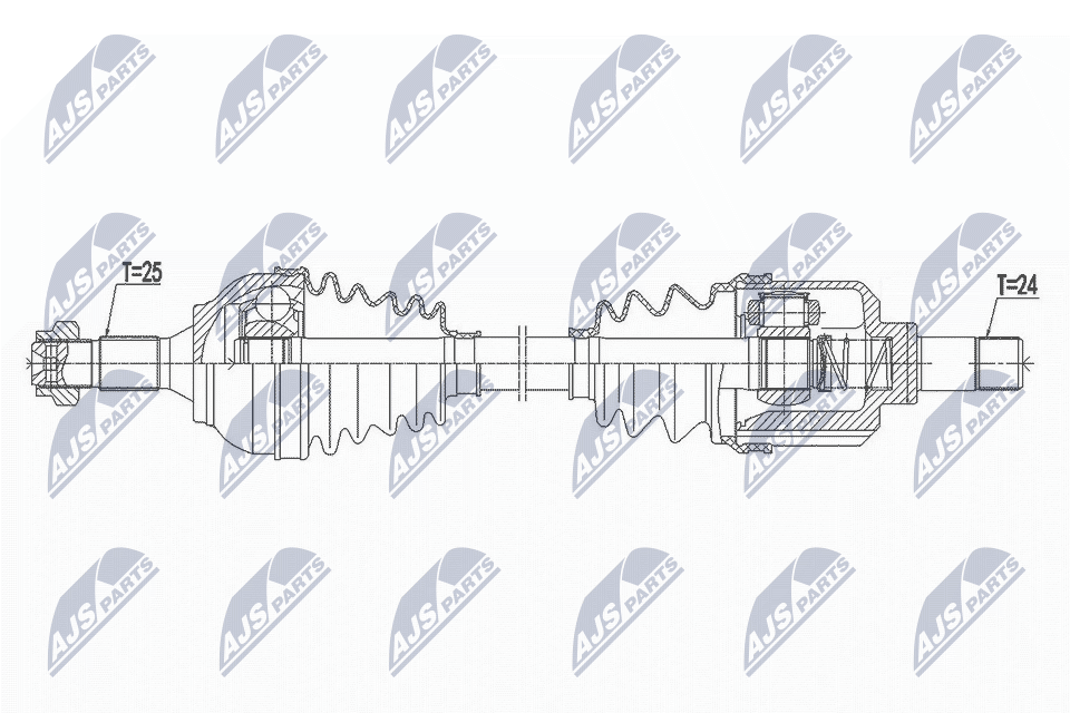 Приводной вал NTY NPW-CT-103