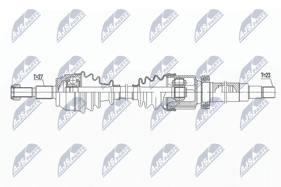 Приводной вал NTY NPW-FR-111