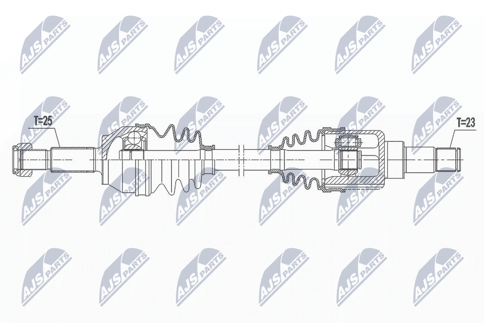 Приводной вал NTY NPW-FR-119